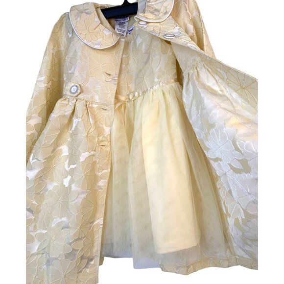 NWT Blueberi Boulevard Girls 2-Piece Yellow Dress & Coat Set Size 6 RAA10418 - Picture 13 of 13